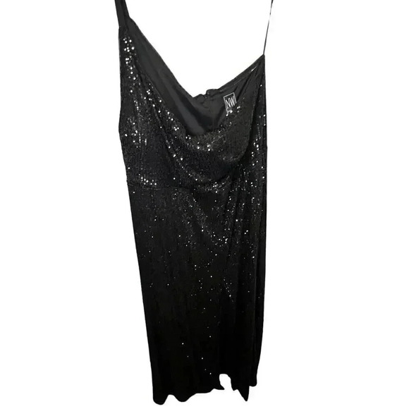 Night Way Black Sequin Sleeveless Party Dress - Picture 8 of 8